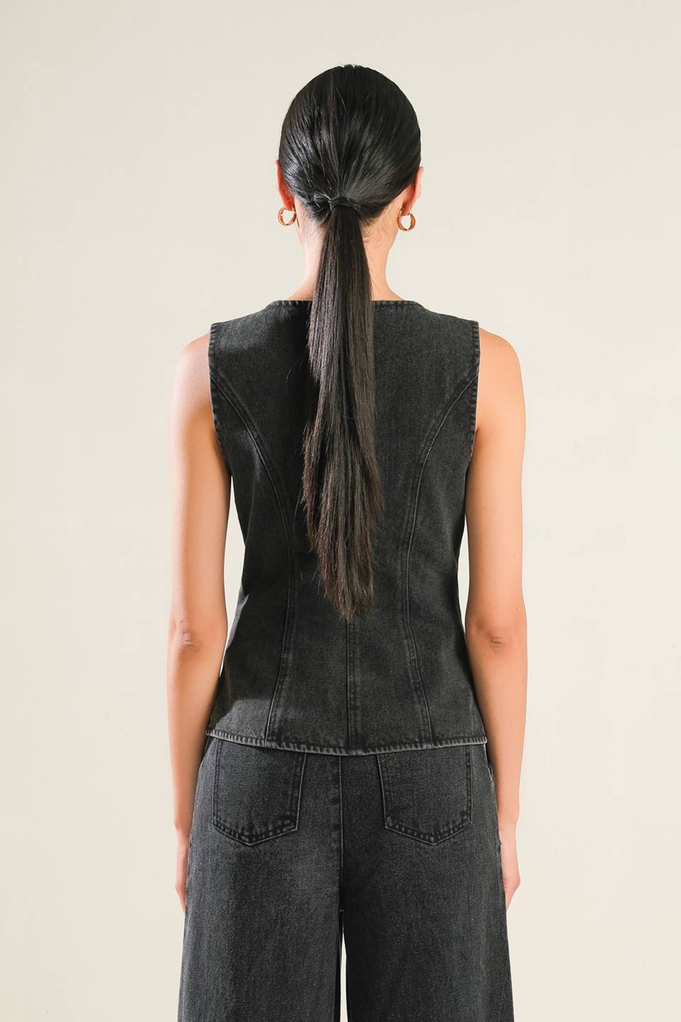 MYSTIC SANDS DENIM VEST - Mack & Harvie