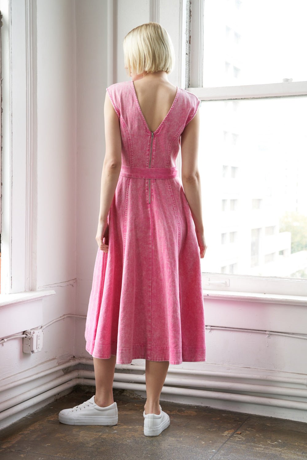 NEVER FORGET TWILL MIDI DRESS - Mack & Harvie