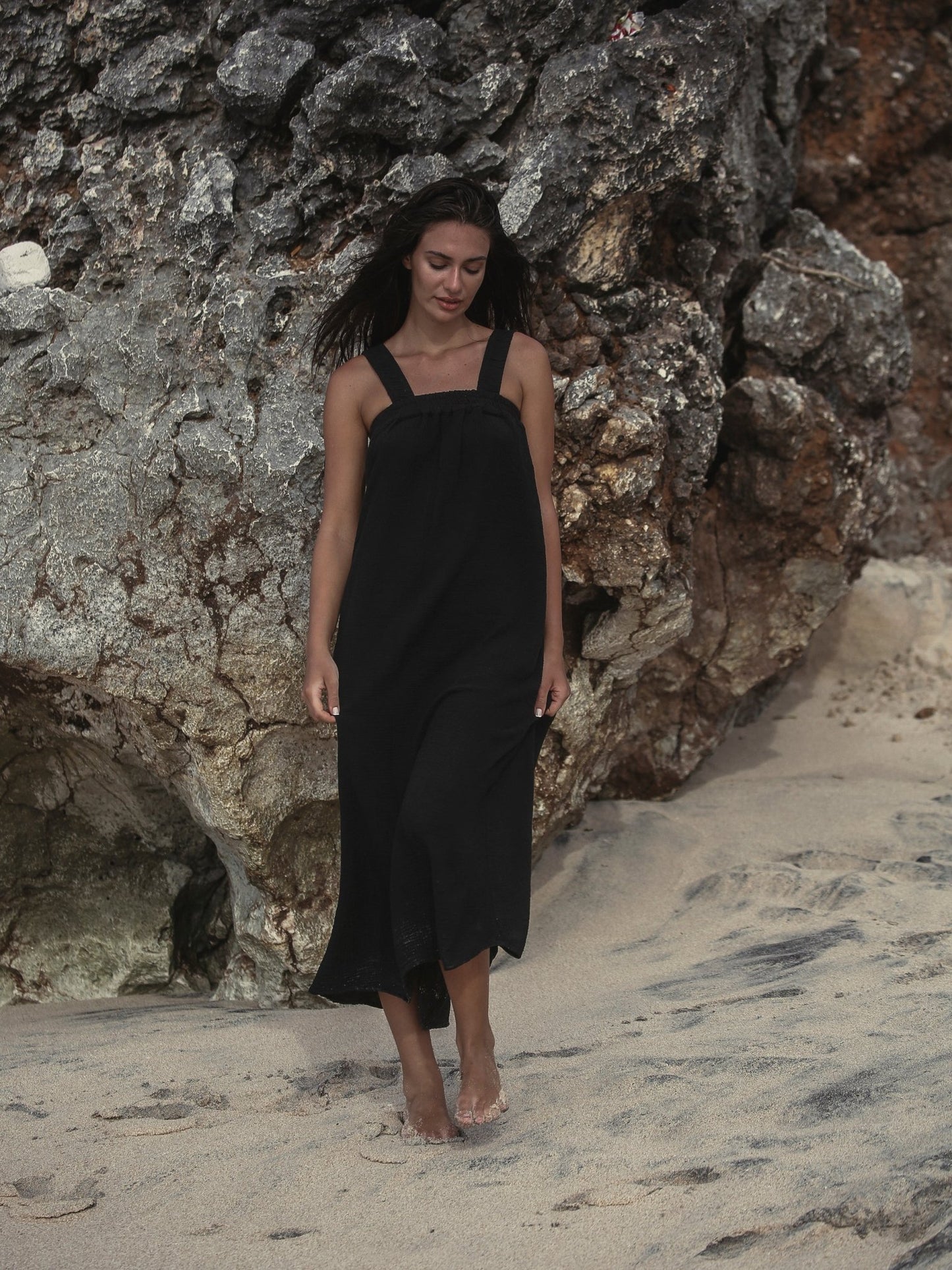 Noa Maxi Dress - Black - Mack & Harvie