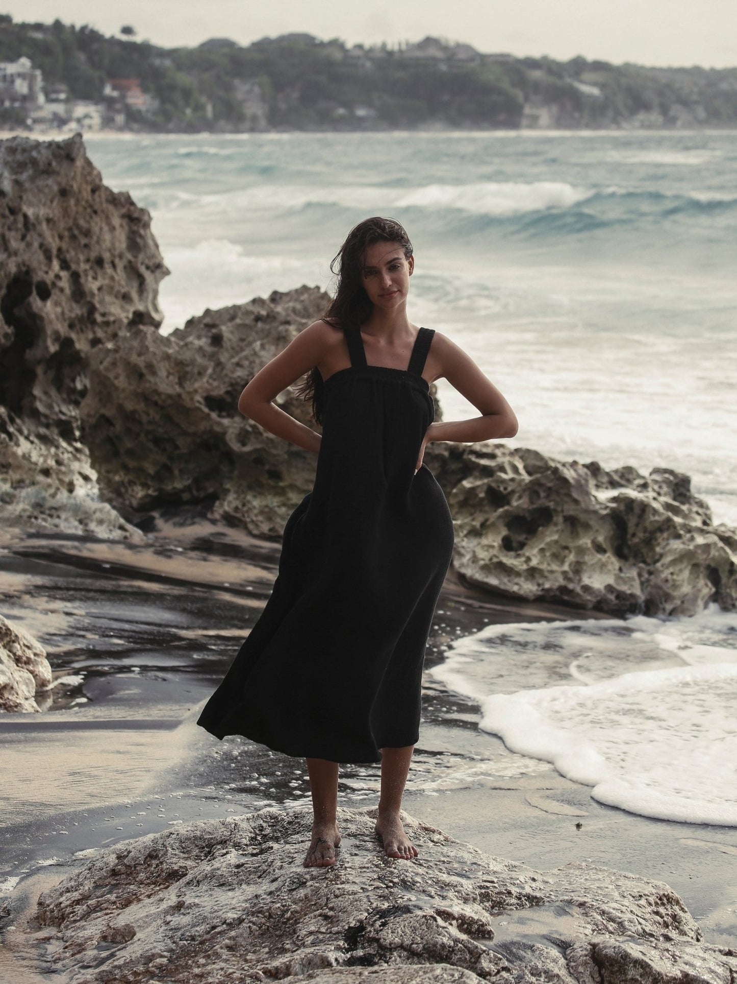 Noa Maxi Dress - Black - Mack & Harvie