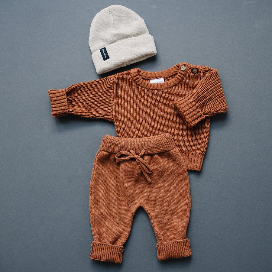 Oatmeal Mebie Baby Beanie - Mack & Harvie
