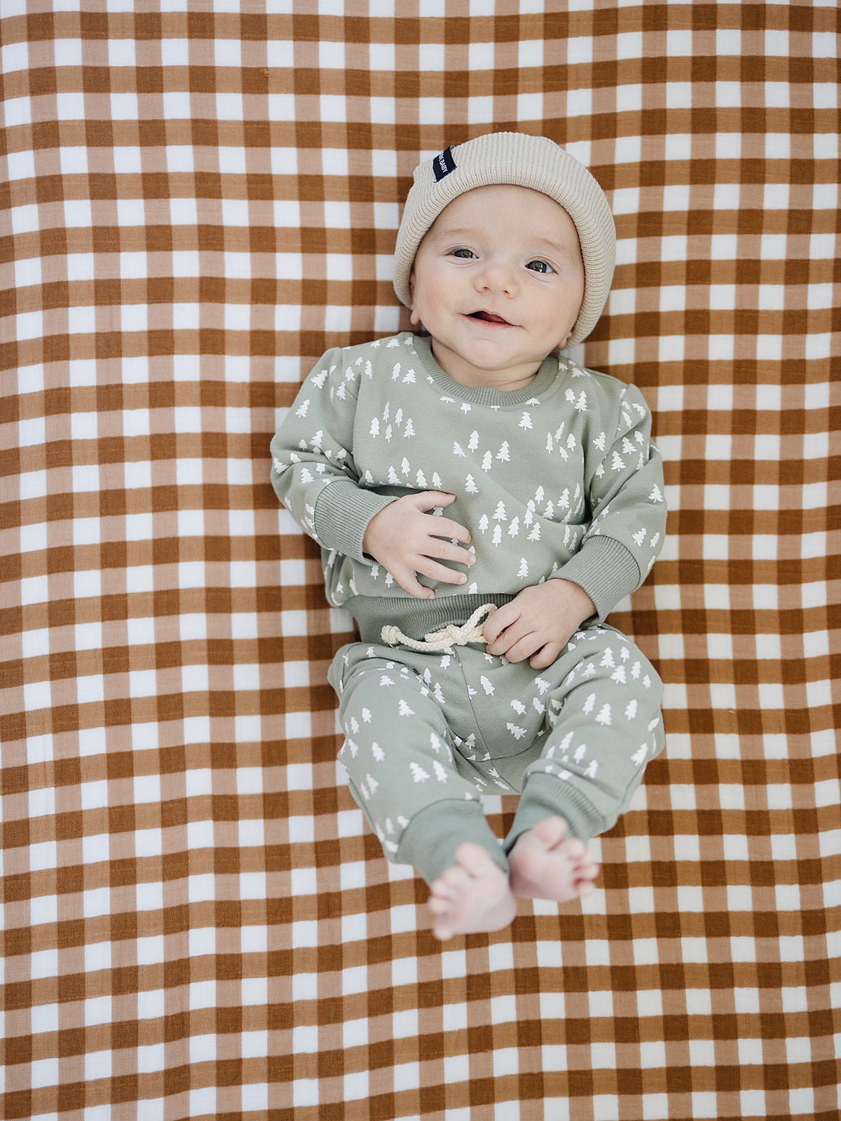 Oatmeal Mebie Baby Beanie - Mack & Harvie