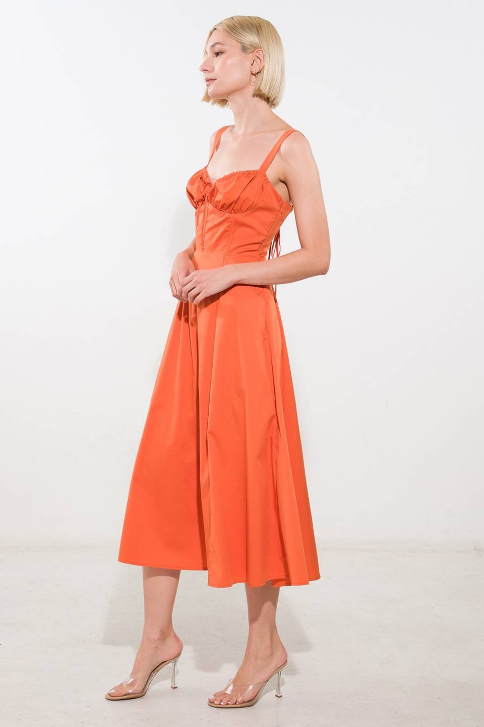 OCEANIC OPULENCE WOVEN MIDI DRESS - Mack & Harvie