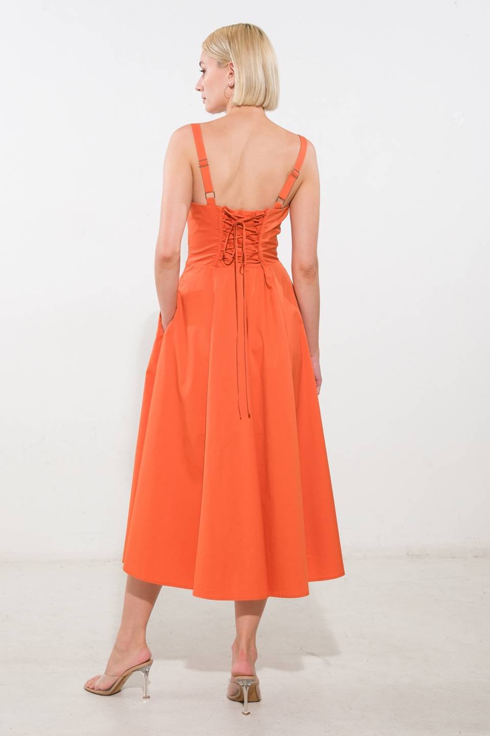 OCEANIC OPULENCE WOVEN MIDI DRESS - Mack & Harvie
