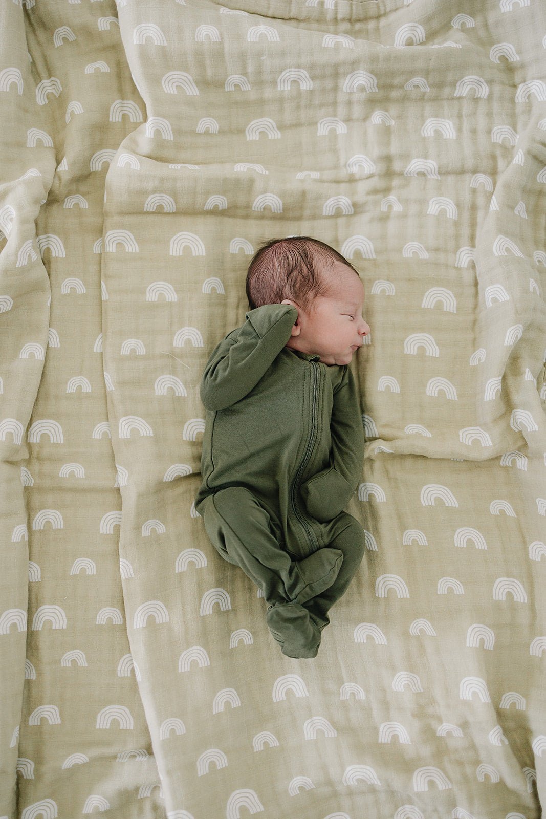 Olive Bamboo Zipper - Mack & Harvie
