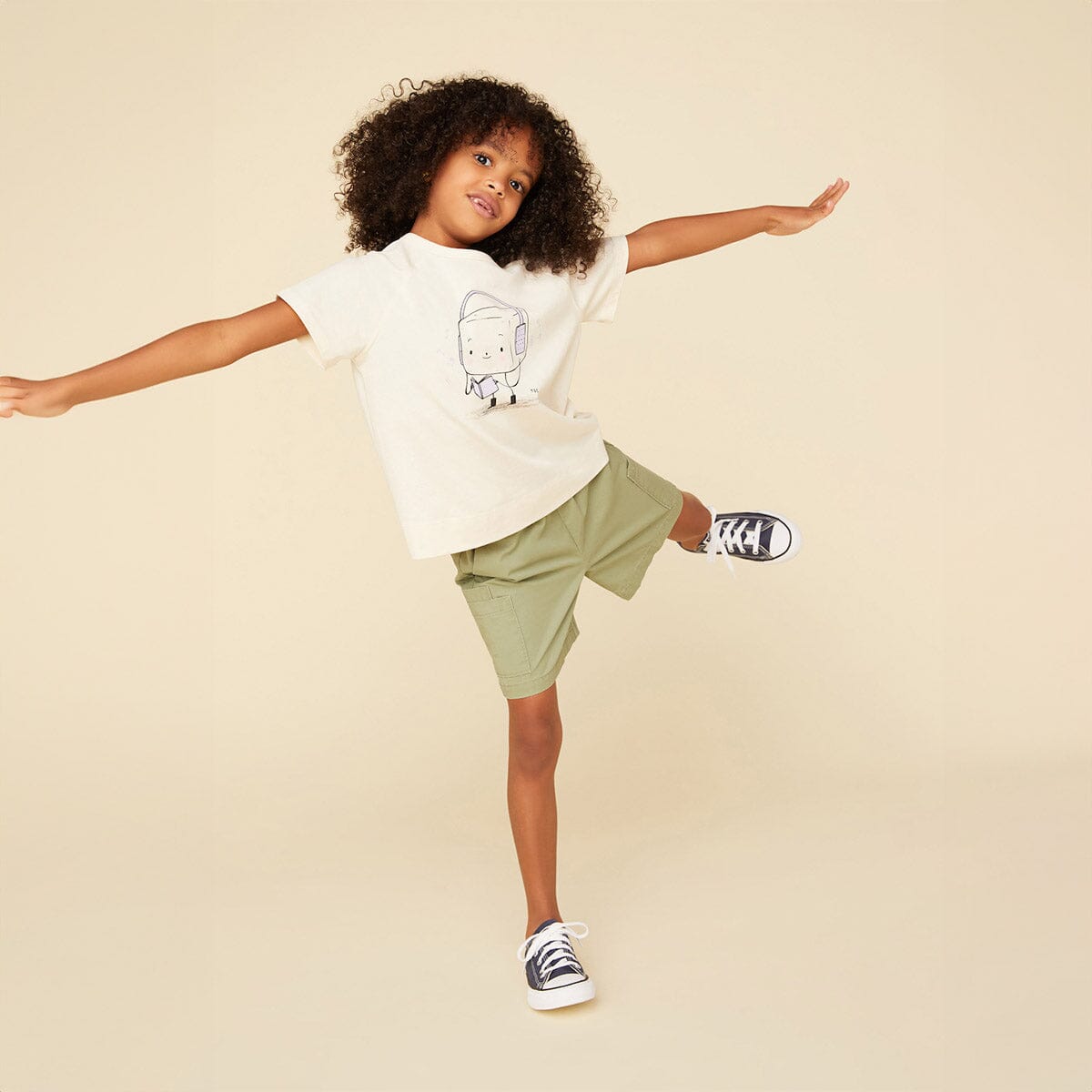 Organic Cotton Cargo Shorts - Oil Green - Mack & Harvie