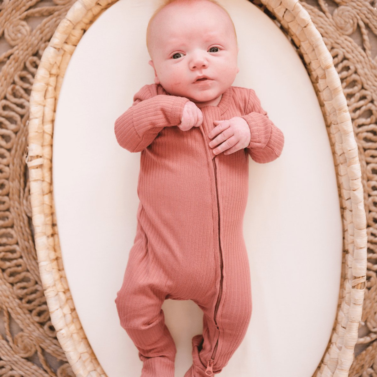 Organic Cotton Ribbed Footie - Mack & Harvie