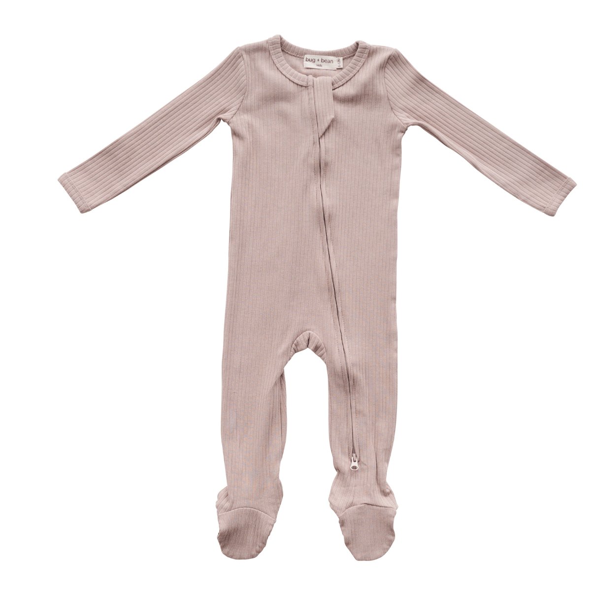 Organic Cotton Ribbed Footie - Mack & Harvie