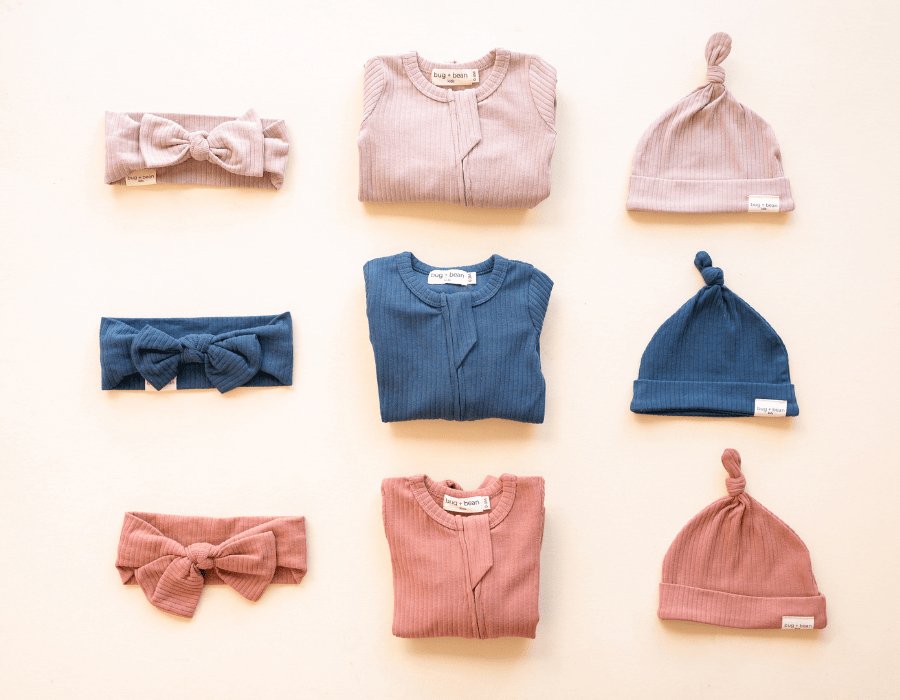 Organic Cotton Ribbed Footie - Mack & Harvie