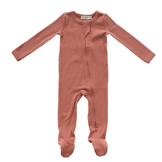 Organic Cotton Ribbed Footie - Mack & Harvie