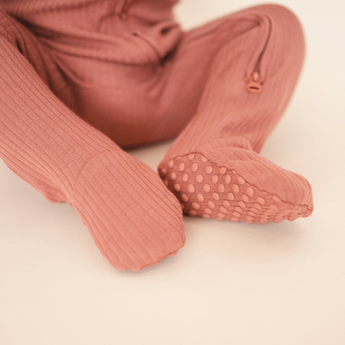 Organic Cotton Ribbed Footie - Mack & Harvie