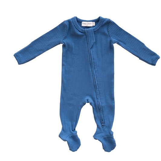Organic Cotton Ribbed Footie - Mack & Harvie