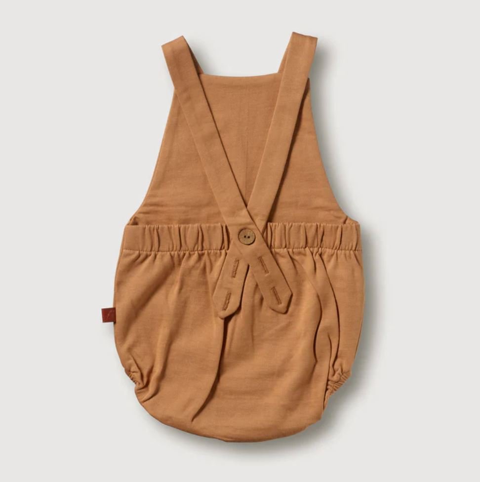 Organic Strap Romper - Fawn - Mack & Harvie