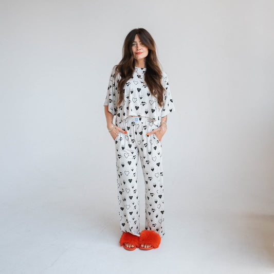 Tattoo Heart Heather Grey | Women's Boxer Pant