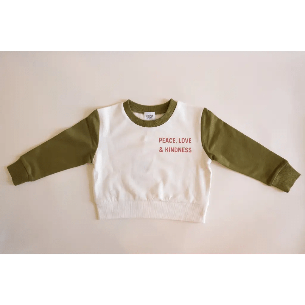 Peace, Love and Kindness Pullover for Kids - Mack & Harvie
