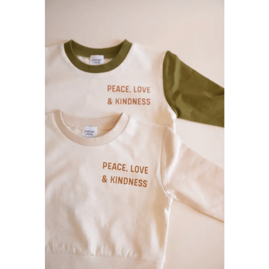 Peace, Love and Kindness Pullover for Kids - Mack & Harvie