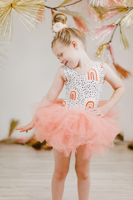 Peach Rainbow Tank Tutu Leotard - Mack & Harvie