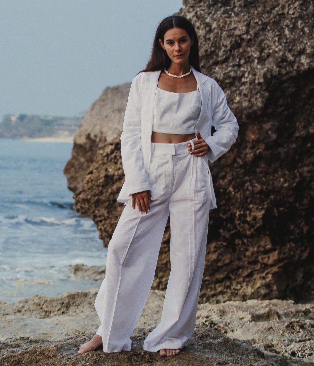 Pera Blazer - White - Mack & Harvie