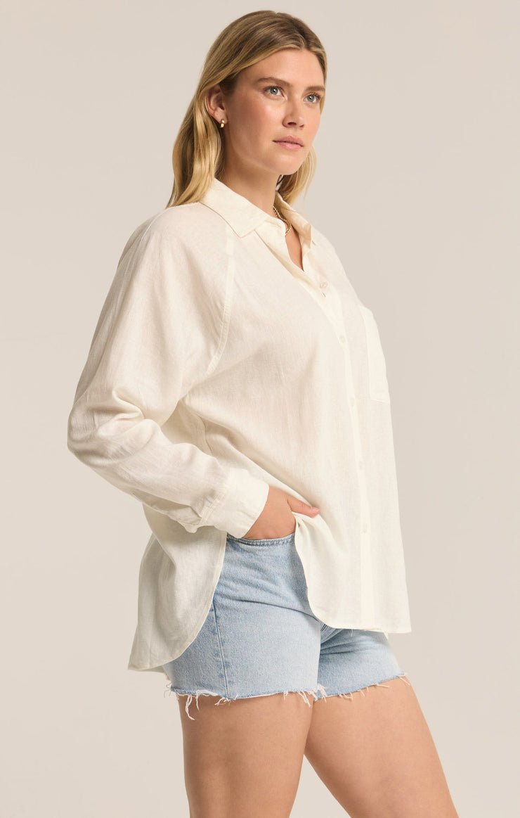 PERFECT LINEN TOP