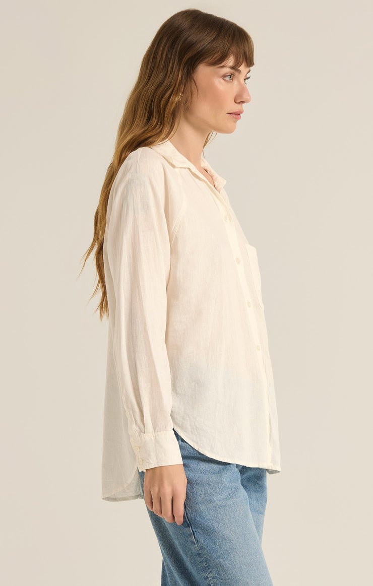 PERFECT LINEN TOP