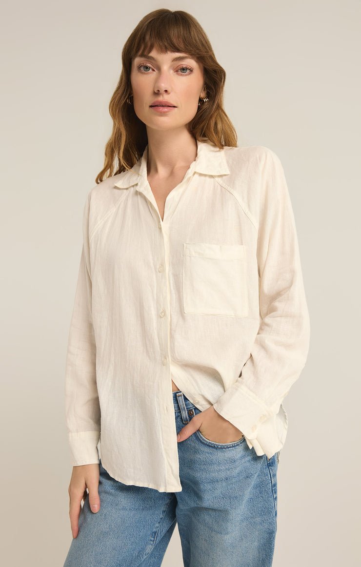 PERFECT LINEN TOP