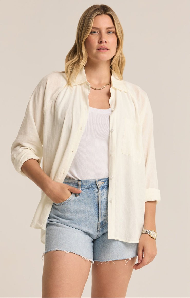 PERFECT LINEN TOP