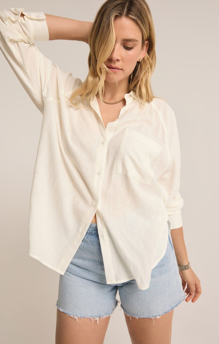 PERFECT LINEN TOP