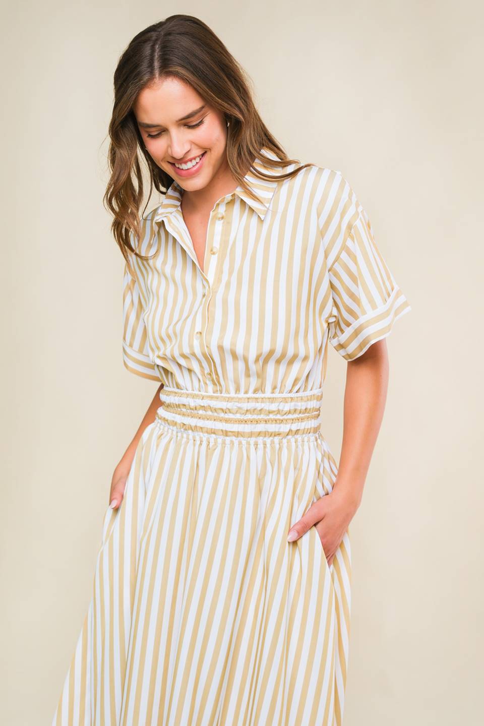 PETAL POWER WOVEN MIDI DRESS - Mack & Harvie