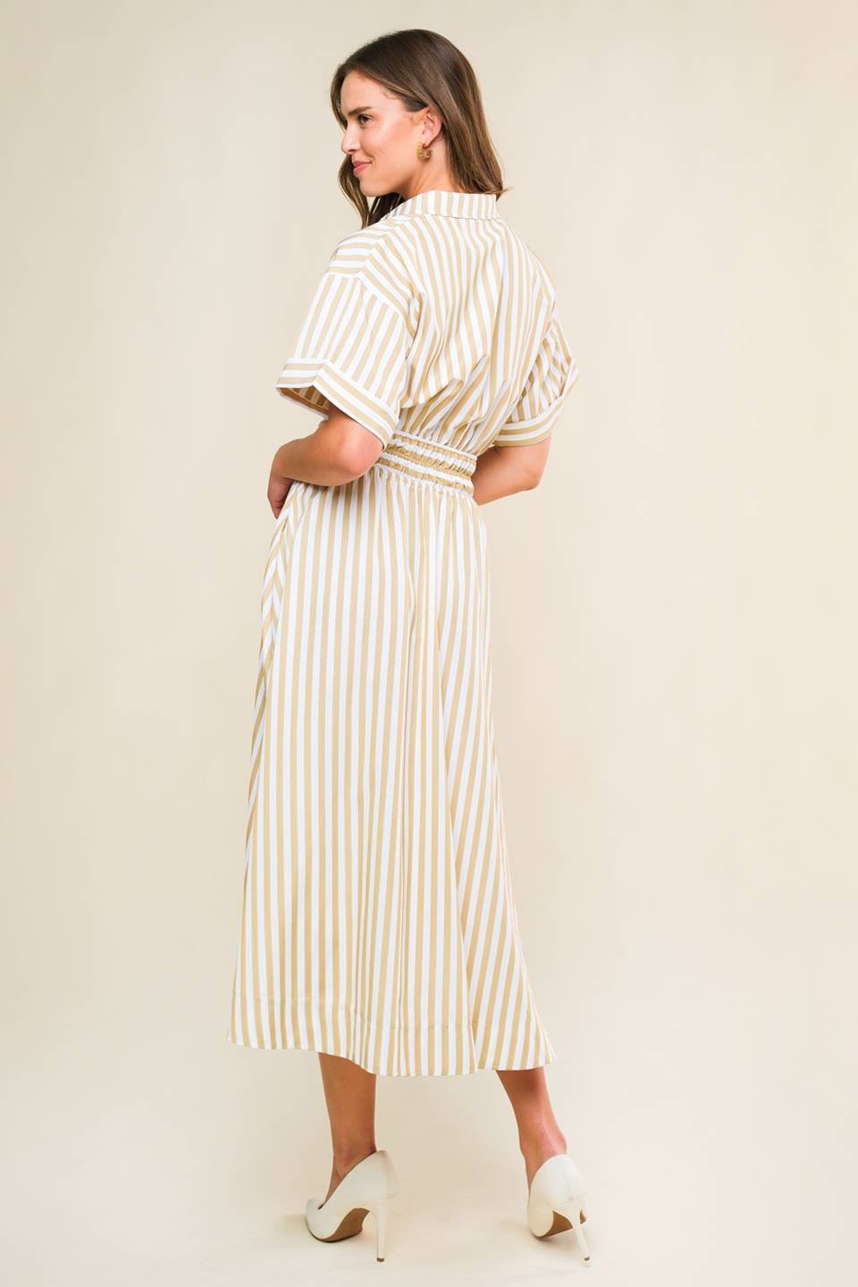 PETAL POWER WOVEN MIDI DRESS - Mack & Harvie
