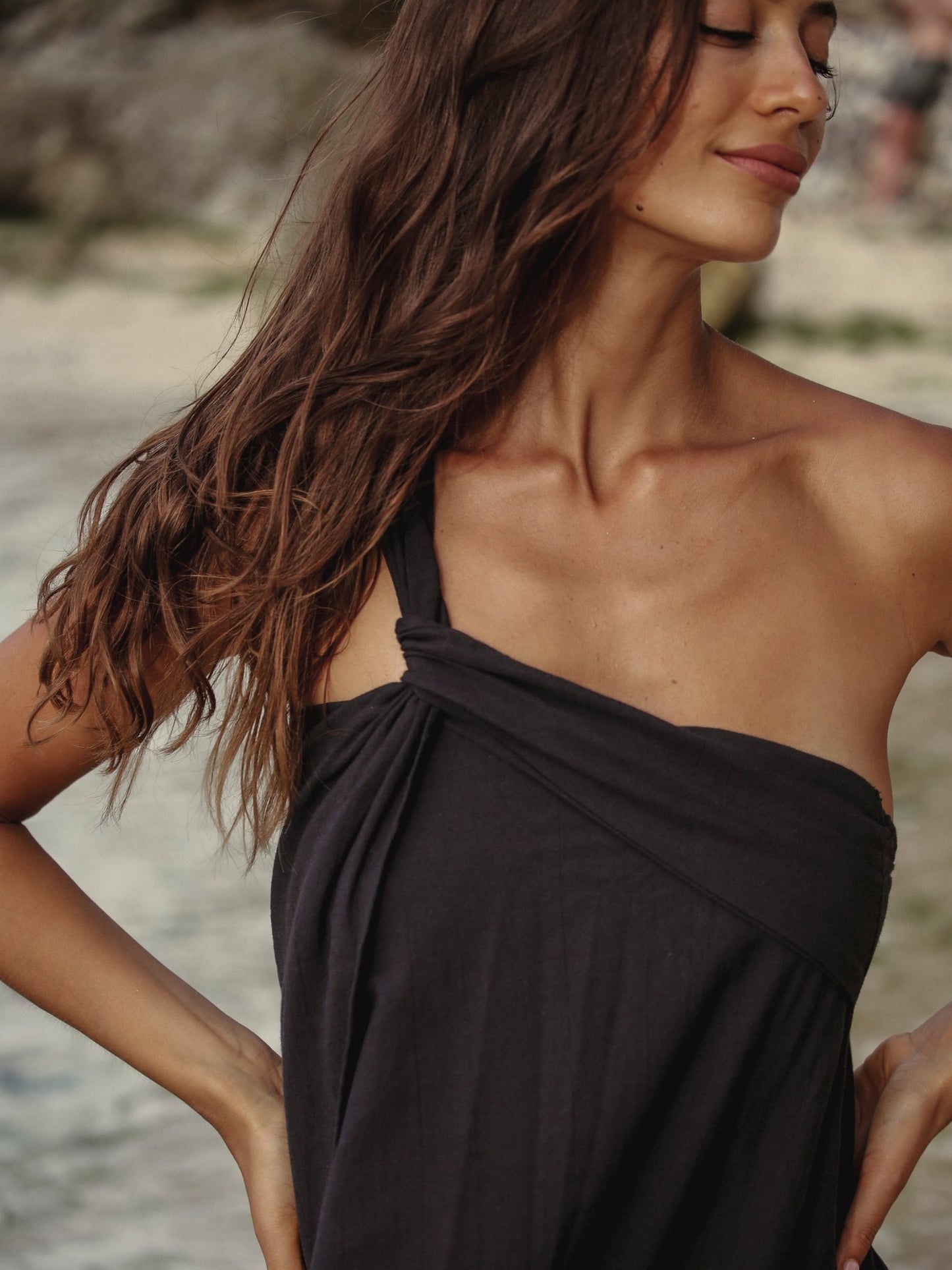Pia Maxi Dress - Black - Mack & Harvie