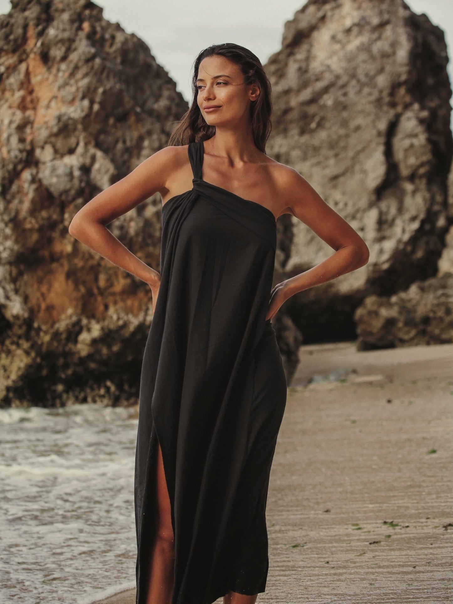Pia Maxi Dress - Black - Mack & Harvie