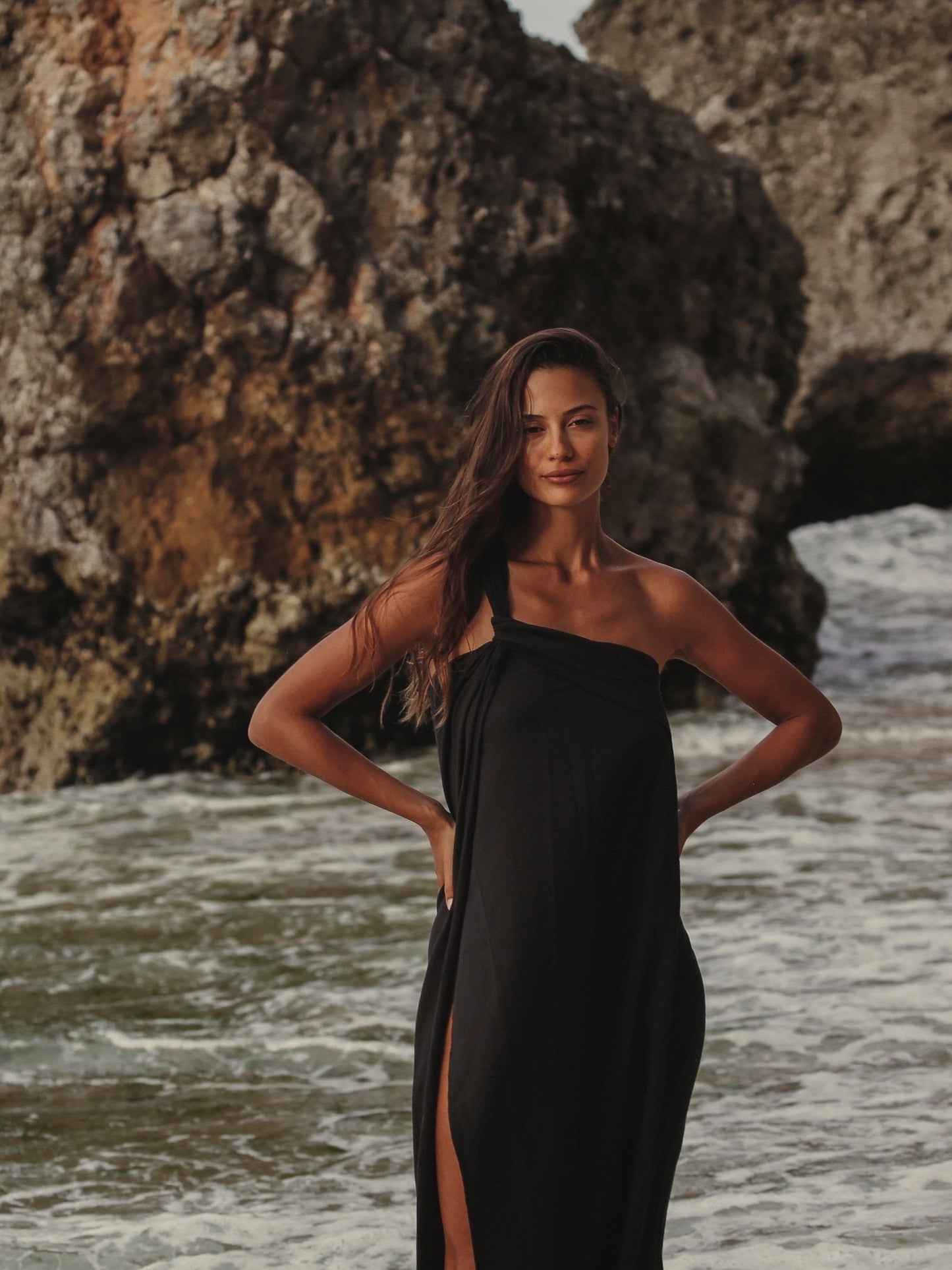 Pia Maxi Dress - Black - Mack & Harvie