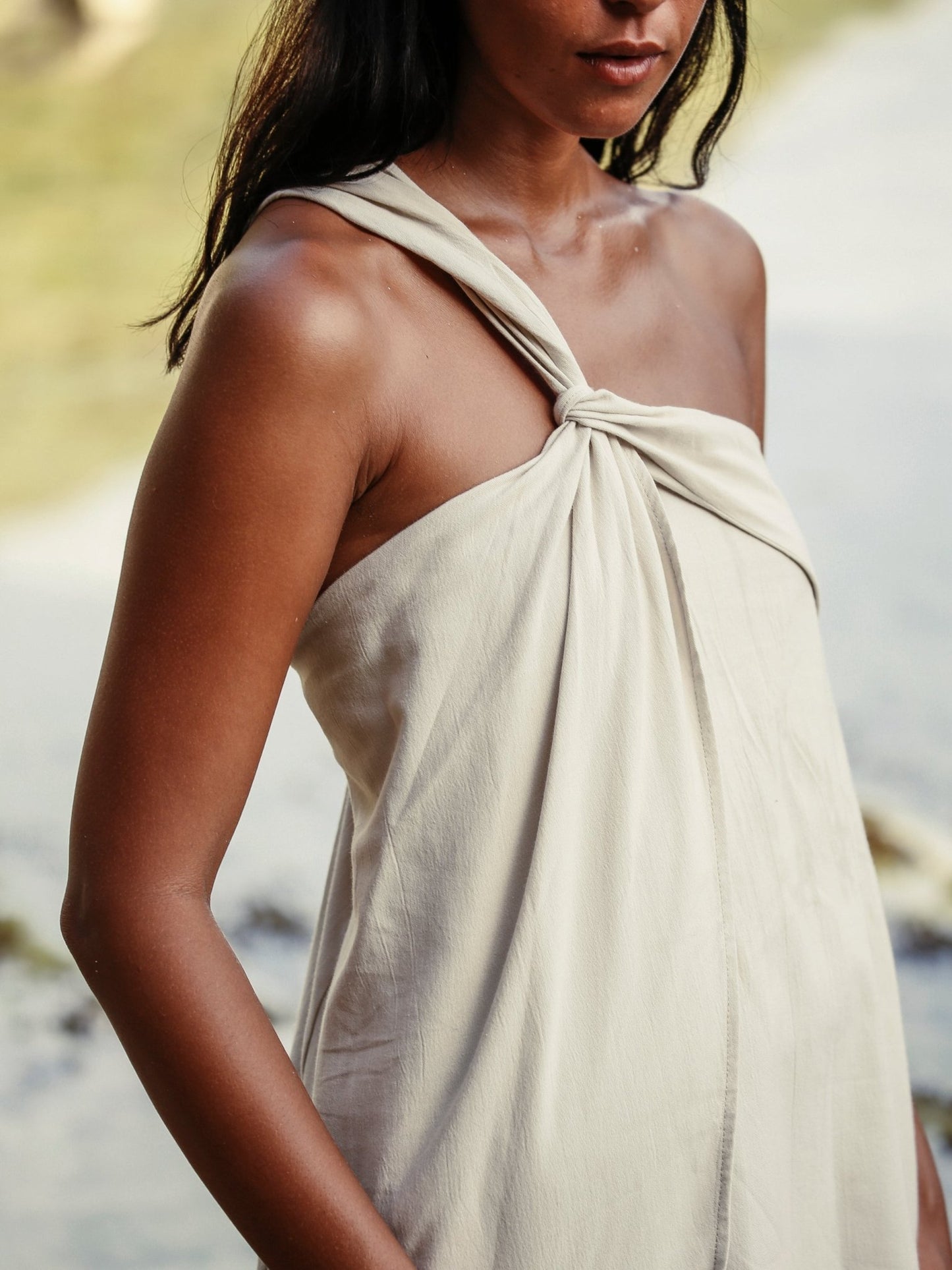 Pia Maxi Dress - Oatmeal - Mack & Harvie