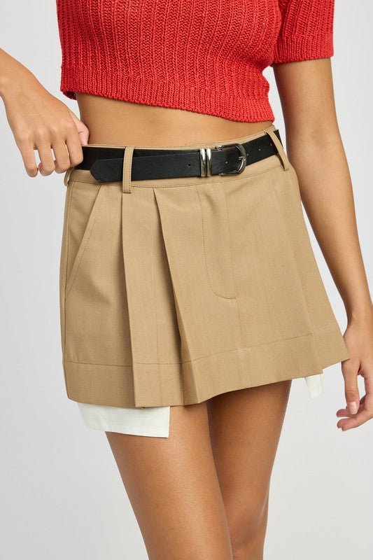 PLEATED MINI SKIRT - Mack & Harvie