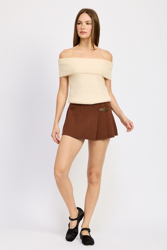PLEATED MINI SKORT - Mack & Harvie