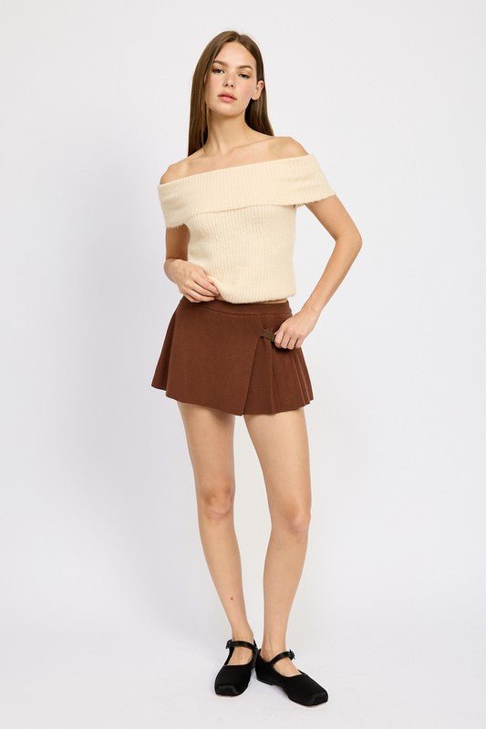 PLEATED MINI SKORT - Mack & Harvie