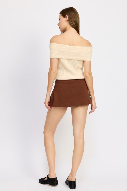 PLEATED MINI SKORT - Mack & Harvie