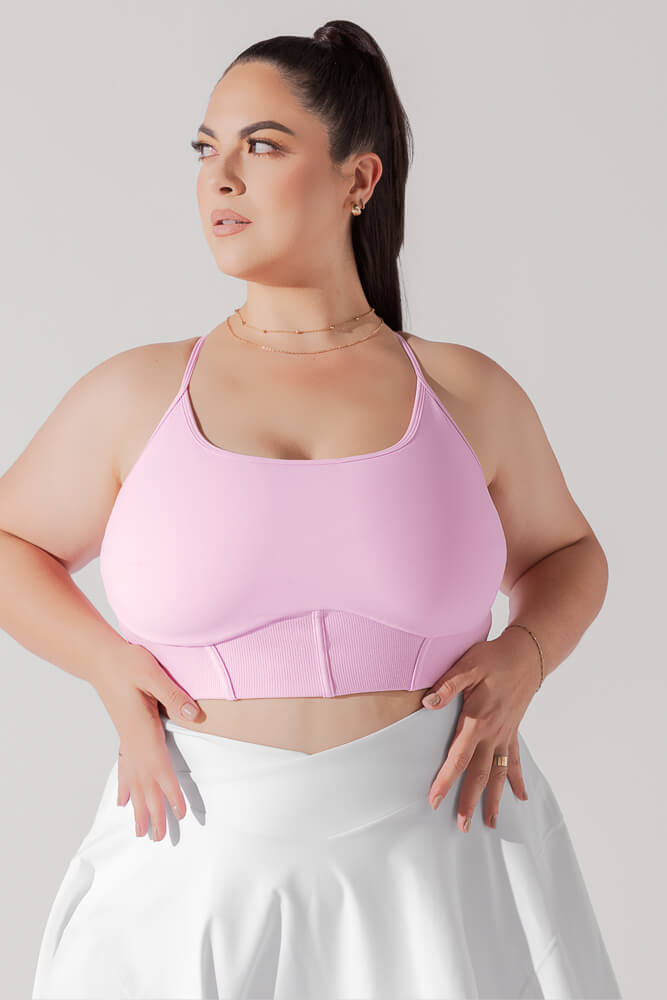 Plié Corset Crop Bralette - Bubblegum - Mack & Harvie