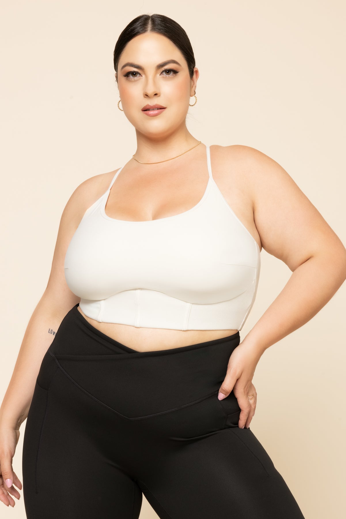 Plié Corset Crop Bralette - Cream - Mack & Harvie