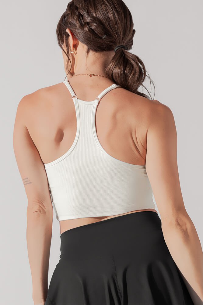 Plié Corset Crop Bralette - Cream - Mack & Harvie