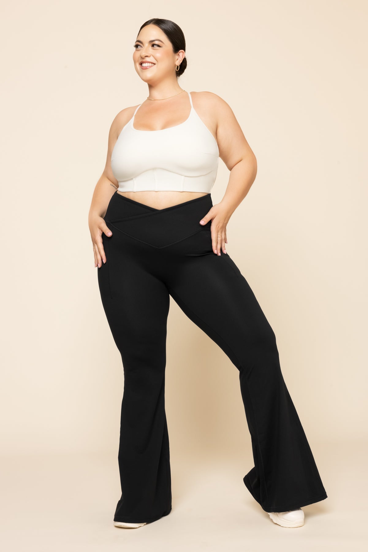 Plié Corset Crop Bralette - Cream - Mack & Harvie