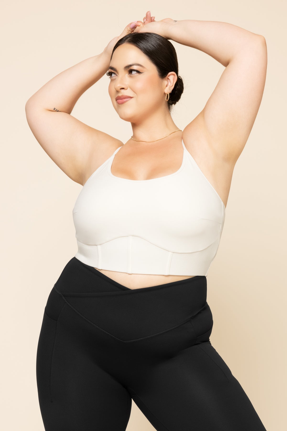 Plié Corset Crop Bralette - Cream - Mack & Harvie