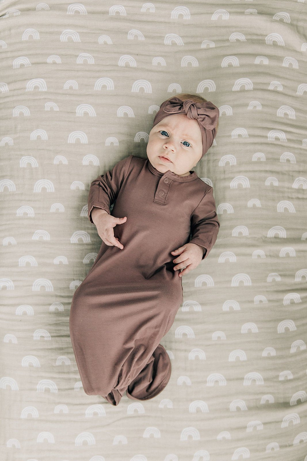 Plum Bamboo Knot Gown - Mack & Harvie