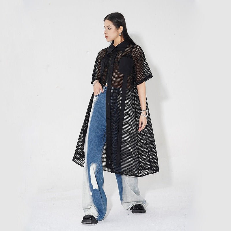 Polo Mesh Duster Zip Dress - Mack & Harvie