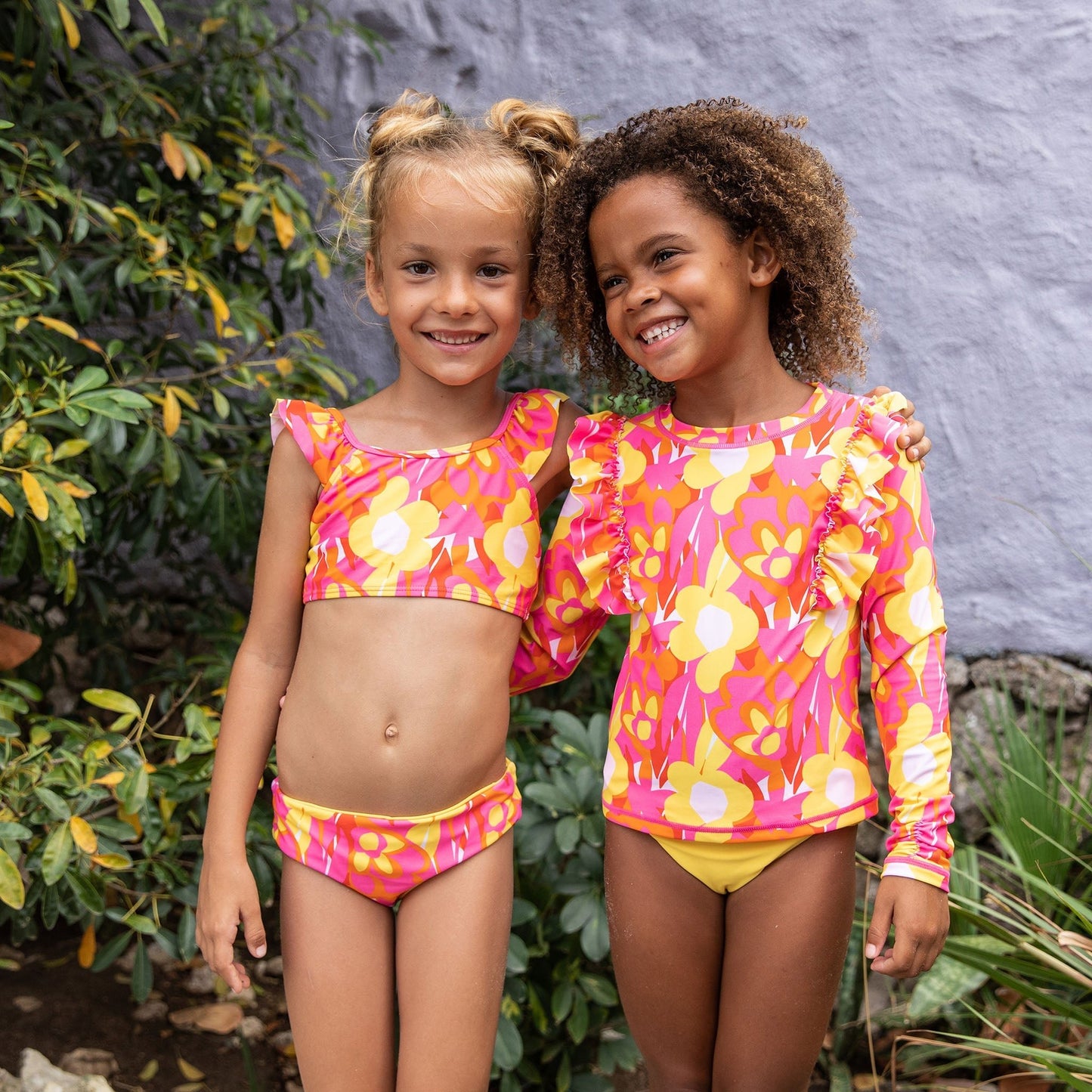 Pop of Sunshine Frill Crop Bikini - Mack & Harvie