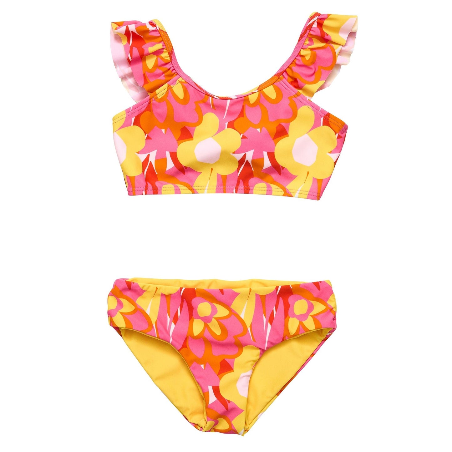 Pop of Sunshine Frill Crop Bikini - Mack & Harvie