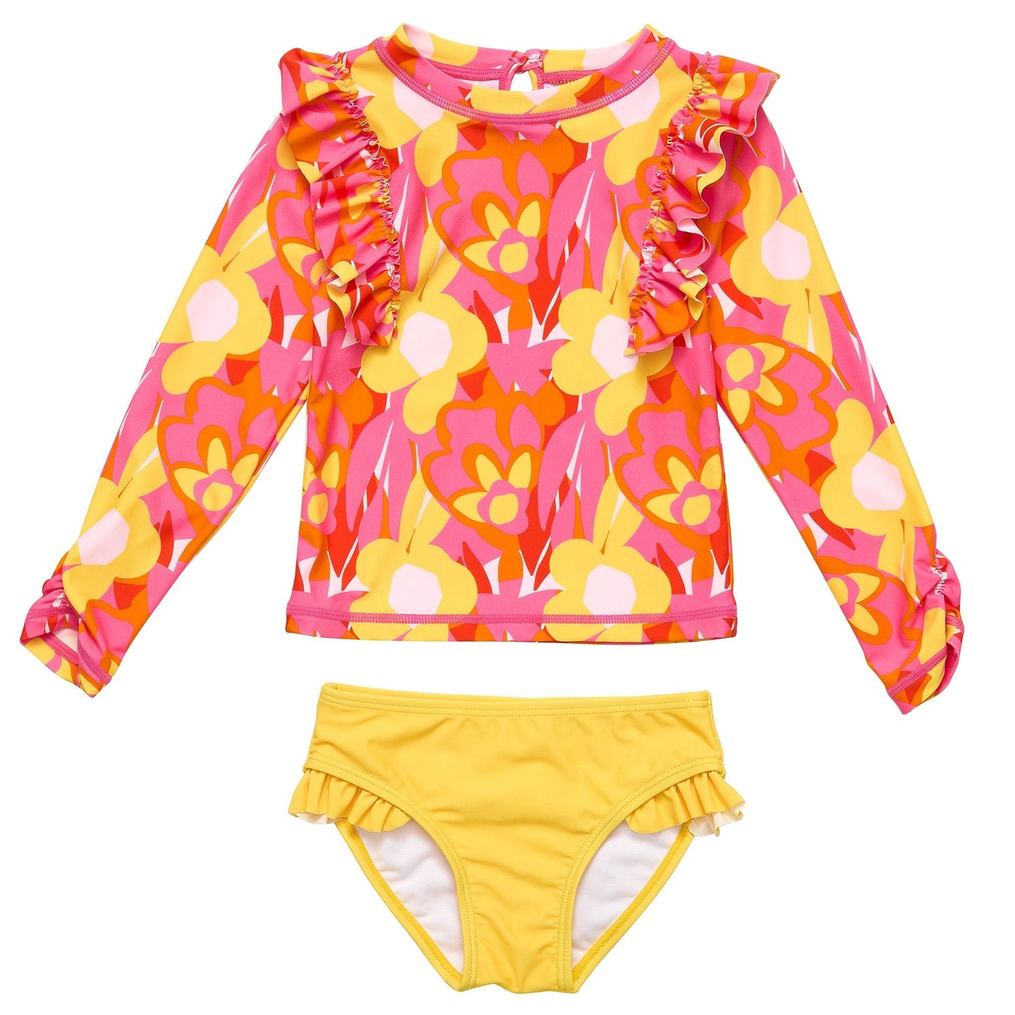 Pop of Sunshine LS Ruffle Set - Mack & Harvie