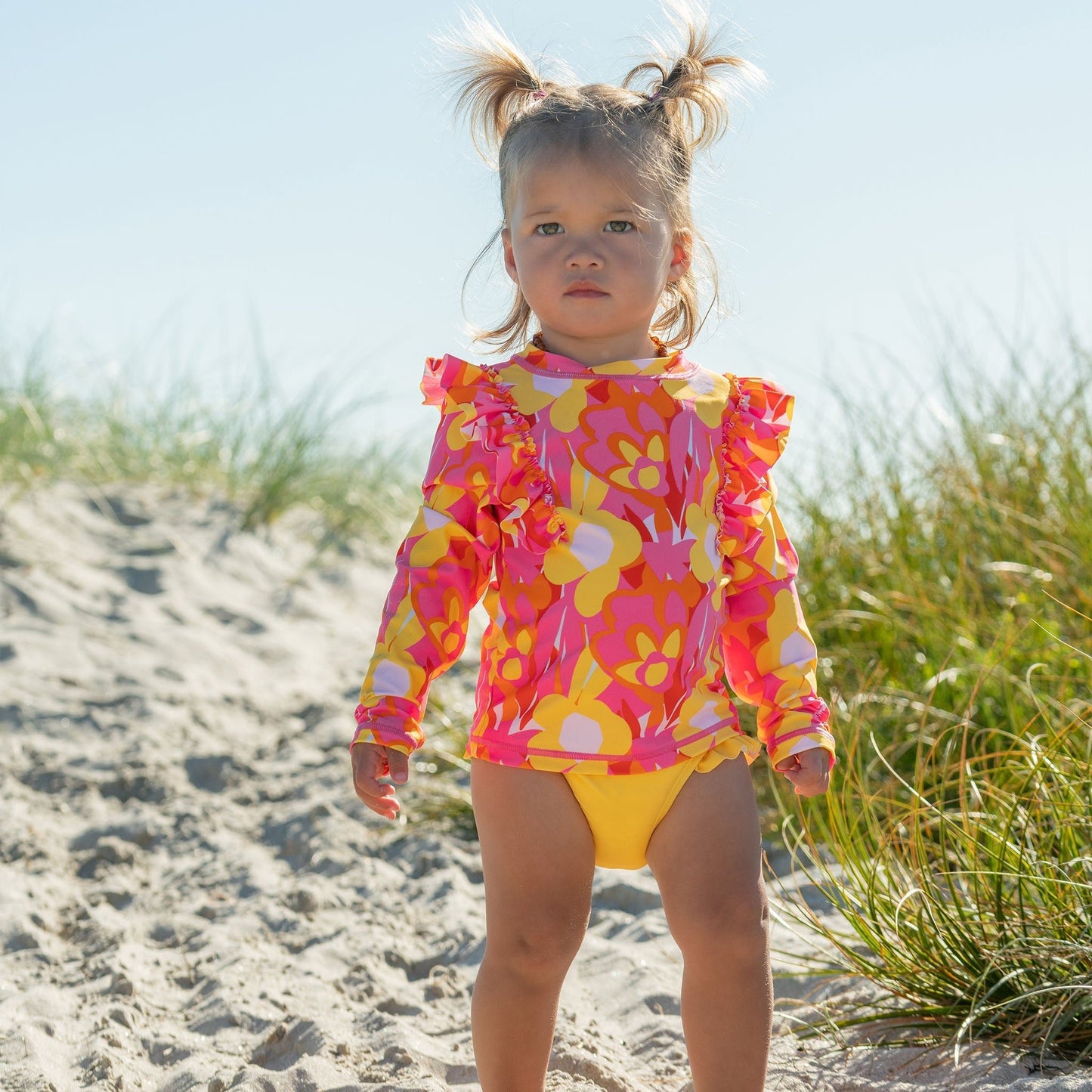 Pop of Sunshine LS Ruffle Set - Mack & Harvie