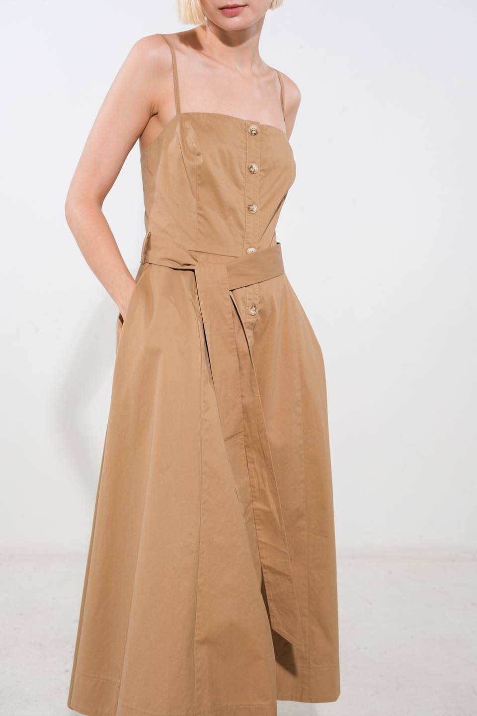 PROOF OF PERFECTION WOVEN MIDI DRESS - Mack & Harvie