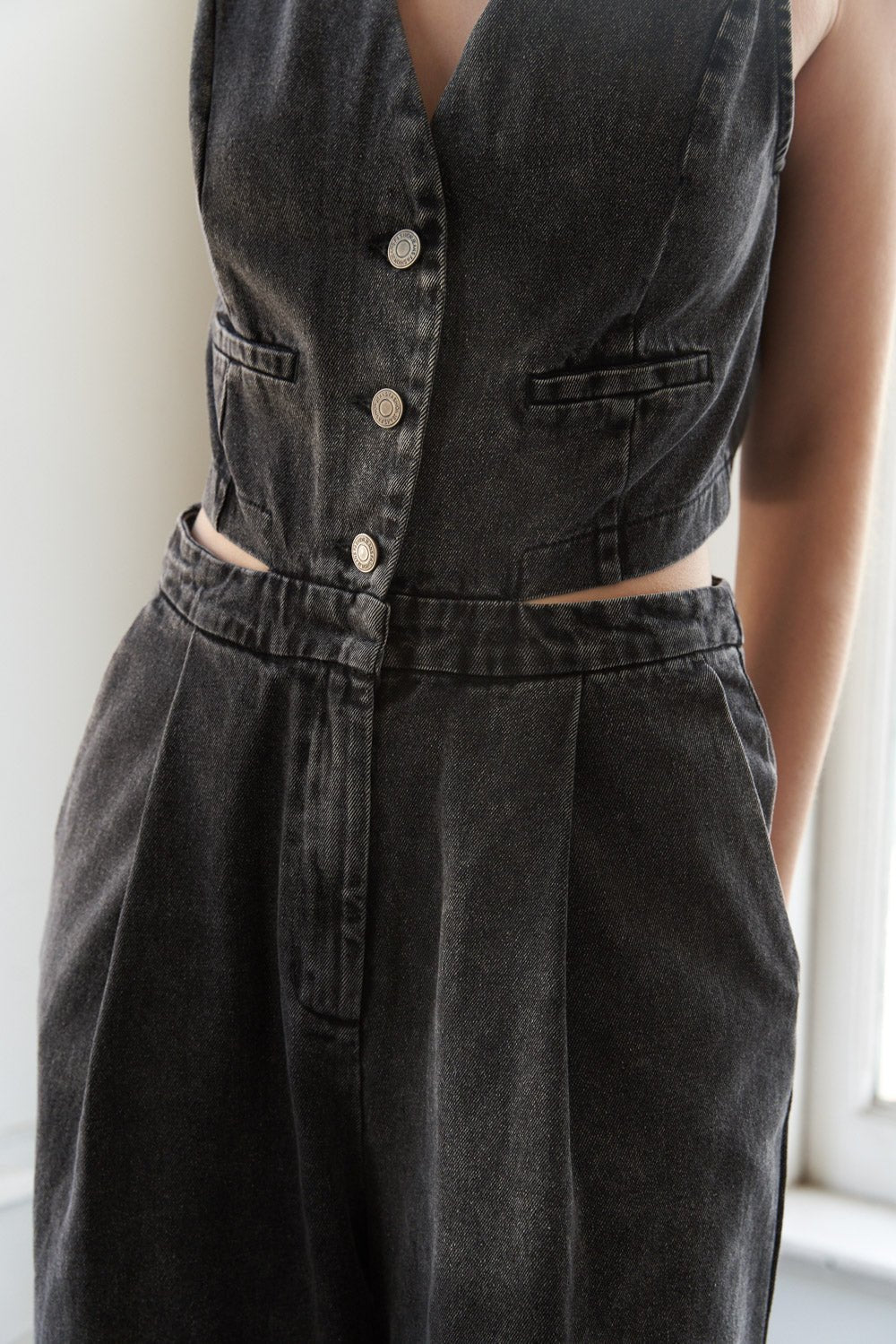 RAIN OR SHINE DENIM JUMPSUIT - Mack & Harvie